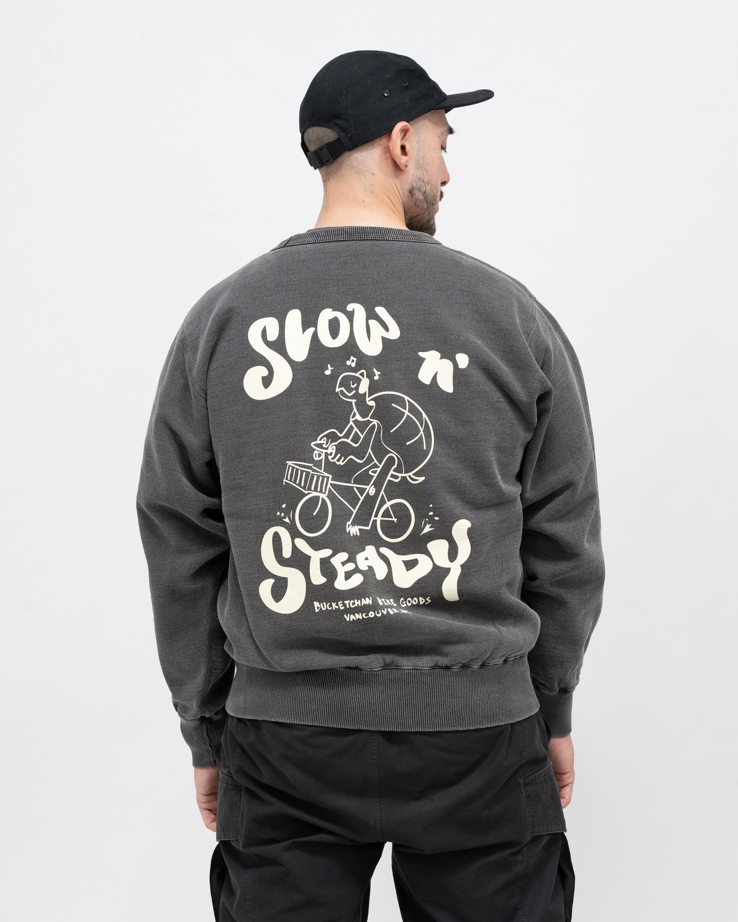 Slow n' Steady Crew Neck - Black Sand