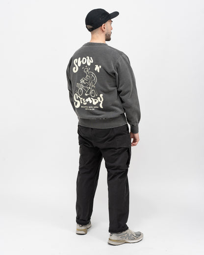 Slow n' Steady Crew Neck - Black Sand